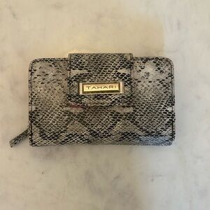 Tahari snakeskin wallet